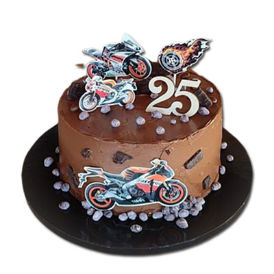 "Bike Theme Cake (2kg ) - Click here to View more details about this Product